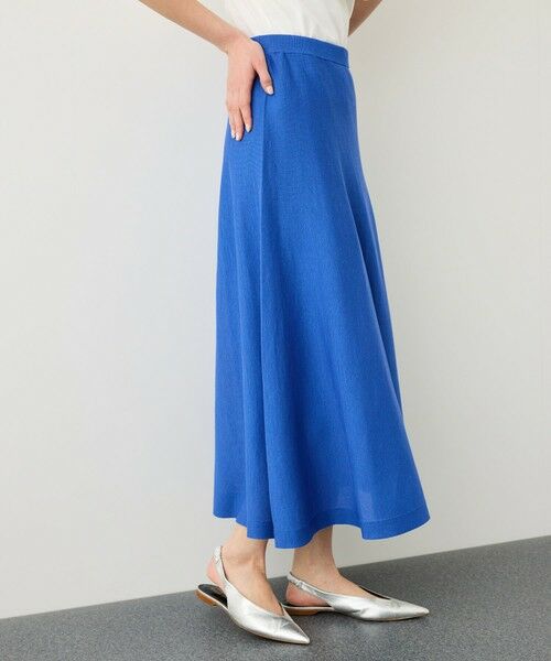 ROPE' / ロペ ロング・マキシ丈スカート | ギマコットンニットフレアースカート/セットアップ対応 | 詳細1