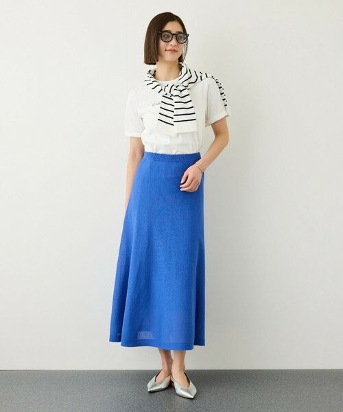 ROPE' / ロペ ロング・マキシ丈スカート | ギマコットンニットフレアースカート/セットアップ対応 | 詳細3