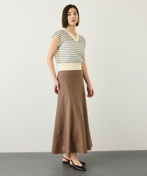 ROPE' / ロペ ロング・マキシ丈スカート | ギマコットンニットフレアースカート/セットアップ対応 | 詳細9