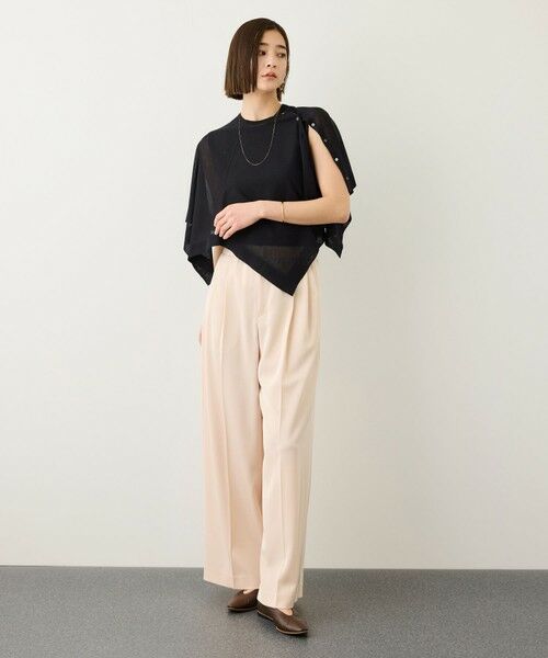 ROPE' / ロペ Tシャツ | LEVITA レイヤードニットプルーオーバー(ケープ×タンクトップ)/接触冷感・イージーケア | 詳細30