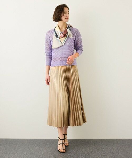 ROPE' / ロペ ニット・セーター | リネン畦編みVネックニット/イージーケア | 詳細19