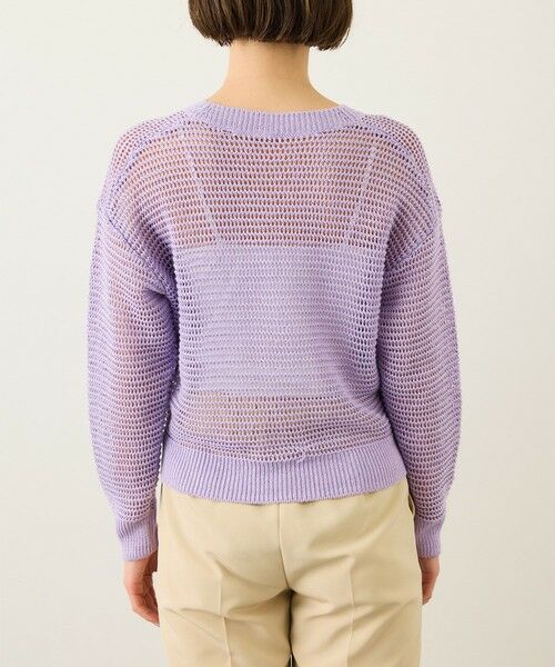 ROPE' / ロペ ニット・セーター | リネン畦編みVネックニット/イージーケア | 詳細22