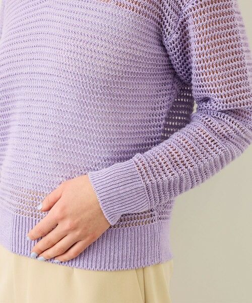 ROPE' / ロペ ニット・セーター | リネン畦編みVネックニット/イージーケア | 詳細24