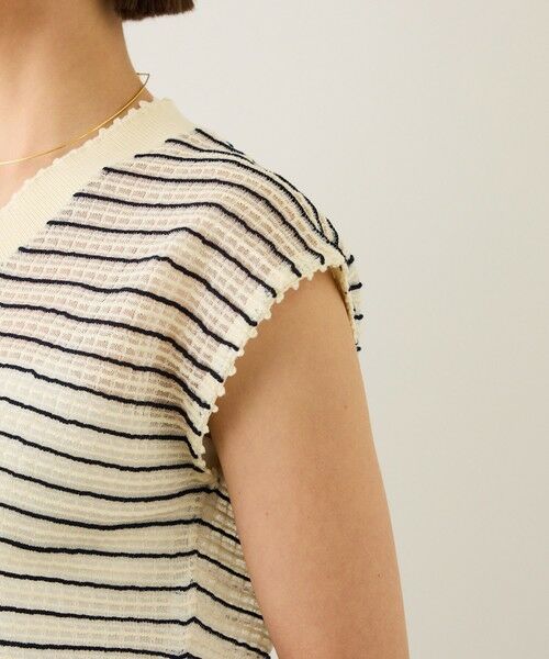 ROPE' / ロペ ニット・セーター | ピンタックサマーノースリーブニット/イージーケア | 詳細21