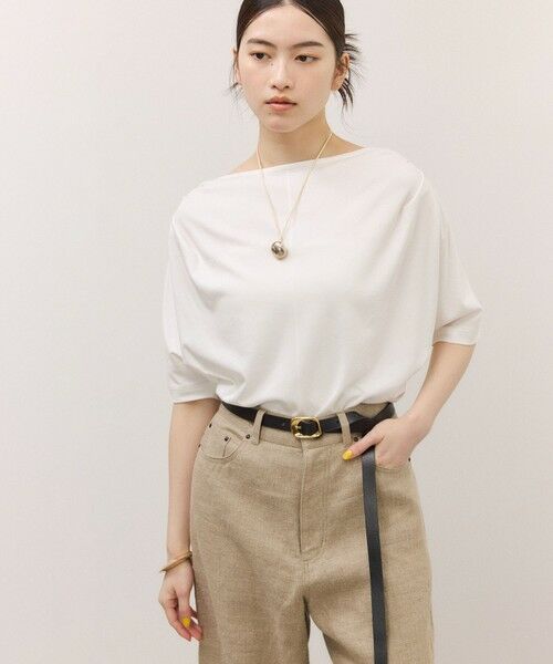 ROPE' / ロペ Tシャツ | 【ADAM ET ROPE’ FEMME】ドレープトップス | 詳細4