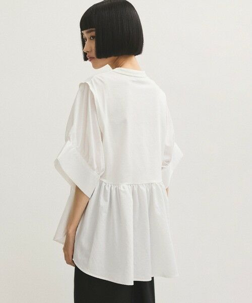 ROPE' / ロペ Tシャツ | 【ADAM ET ROPE’ FEMME】バウンスカフスプルオーバー【サステナブル】（ホワイト(10)）