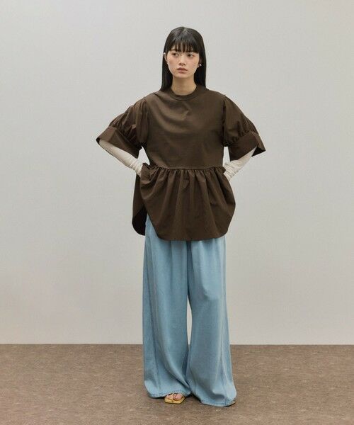 ROPE' / ロペ Tシャツ | 【ADAM ET ROPE’ FEMME】バウンスカフスプルオーバー【サステナブル】 | 詳細30