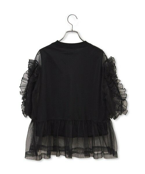 ROPE' / ロペ Tシャツ | 【ADAM ET ROPE’ FEMME】フリルギャザーチュールトップス【サステナブル】 | 詳細8