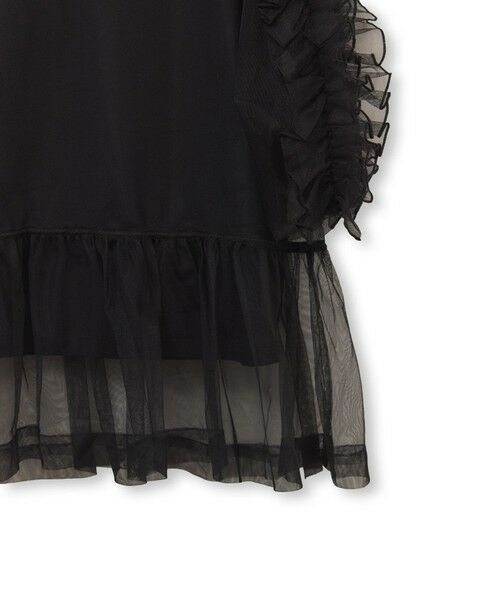 ROPE' / ロペ Tシャツ | 【ADAM ET ROPE’ FEMME】フリルギャザーチュールトップス【サステナブル】 | 詳細11