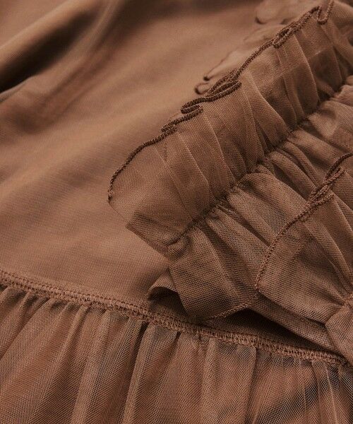 ROPE' / ロペ Tシャツ | 【ADAM ET ROPE’ FEMME】フリルギャザーチュールトップス【サステナブル】 | 詳細29