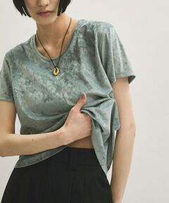 ROPE' / ロペ Tシャツ | 【ADAM ET ROPE’ FEMME】クラッシュベロアTEE