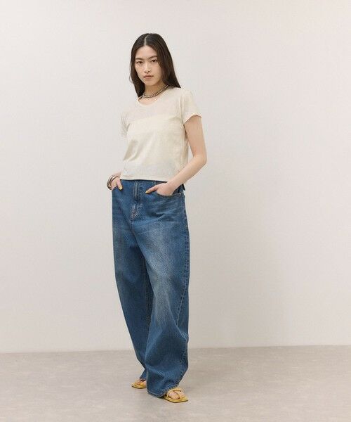 ROPE' / ロペ Tシャツ | 【ADAM ET ROPE’ FEMME】クラッシュベロアTEE | 詳細1