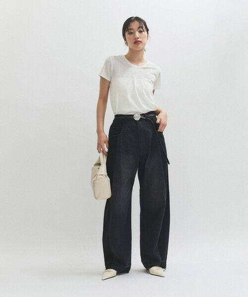 ROPE' / ロペ Tシャツ | 【ADAM ET ROPE’ FEMME】クラッシュベロアTEE | 詳細3