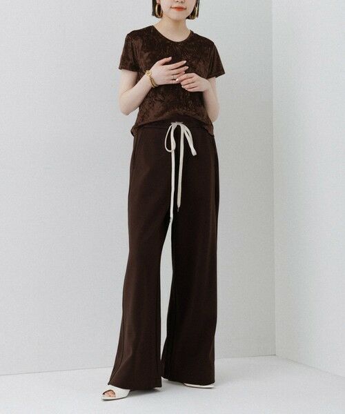 ROPE' / ロペ Tシャツ | 【ADAM ET ROPE’ FEMME】クラッシュベロアTEE | 詳細12