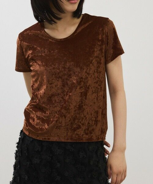 ROPE' / ロペ Tシャツ | 【ADAM ET ROPE’ FEMME】クラッシュベロアTEE | 詳細13