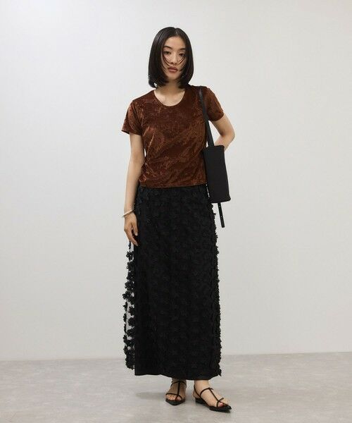 ROPE' / ロペ Tシャツ | 【ADAM ET ROPE’ FEMME】クラッシュベロアTEE | 詳細10
