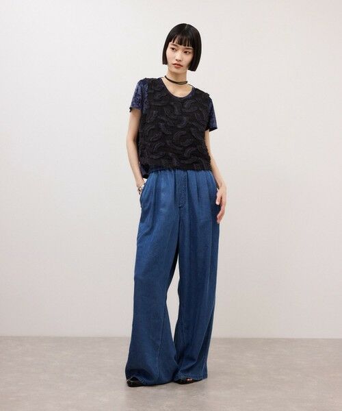 ROPE' / ロペ Tシャツ | 【ADAM ET ROPE’ FEMME】クラッシュベロアTEE | 詳細16
