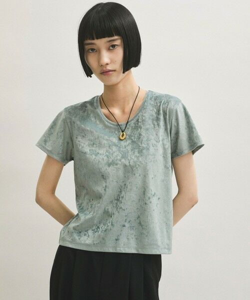 ROPE' / ロペ Tシャツ | 【ADAM ET ROPE’ FEMME】クラッシュベロアTEE | 詳細3