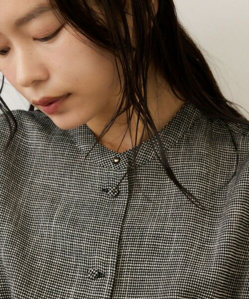 ROPE' / ロペ シャツ・ブラウス | カラミ織りタックナロースタンドブラウス/セットアップ対応・イージーケア | 詳細14