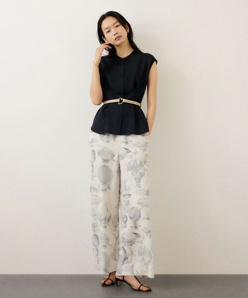 ROPE' / ロペ シャツ・ブラウス | カラミ織りタックナロースタンドブラウス/セットアップ対応・イージーケア | 詳細18