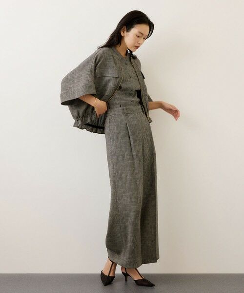 ROPE' / ロペ シャツ・ブラウス | カラミ織りタックナロースタンドブラウス/セットアップ対応・イージーケア | 詳細19