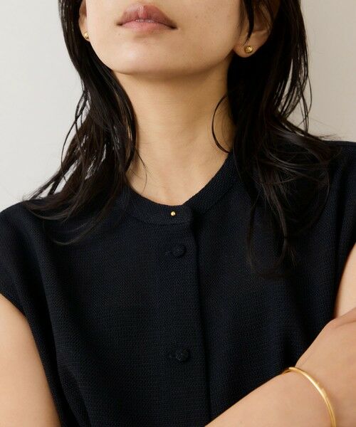ROPE' / ロペ シャツ・ブラウス | カラミ織りタックナロースタンドブラウス/セットアップ対応・イージーケア | 詳細2