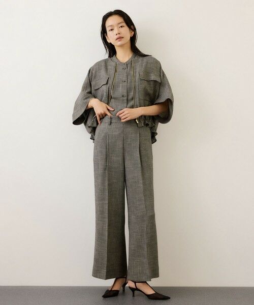 ROPE' / ロペ シャツ・ブラウス | カラミ織りタックナロースタンドブラウス/セットアップ対応・イージーケア | 詳細20