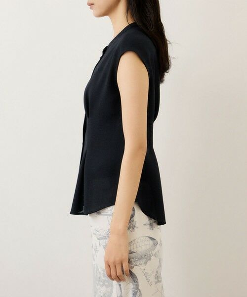 ROPE' / ロペ シャツ・ブラウス | カラミ織りタックナロースタンドブラウス/セットアップ対応・イージーケア | 詳細22