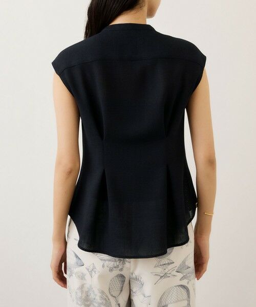 ROPE' / ロペ シャツ・ブラウス | カラミ織りタックナロースタンドブラウス/セットアップ対応・イージーケア | 詳細23