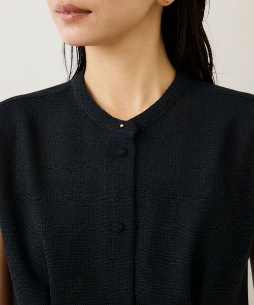 ROPE' / ロペ シャツ・ブラウス | カラミ織りタックナロースタンドブラウス/セットアップ対応・イージーケア | 詳細24