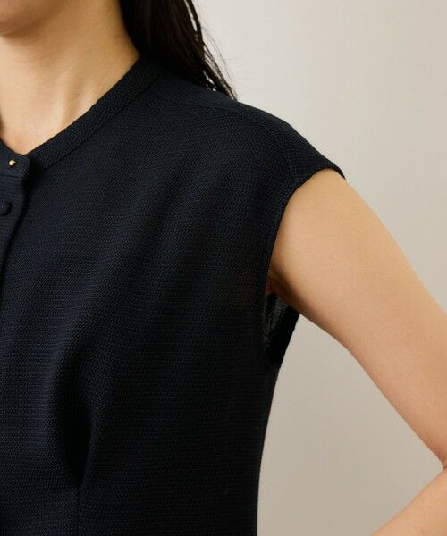 ROPE' / ロペ シャツ・ブラウス | カラミ織りタックナロースタンドブラウス/セットアップ対応・イージーケア | 詳細25