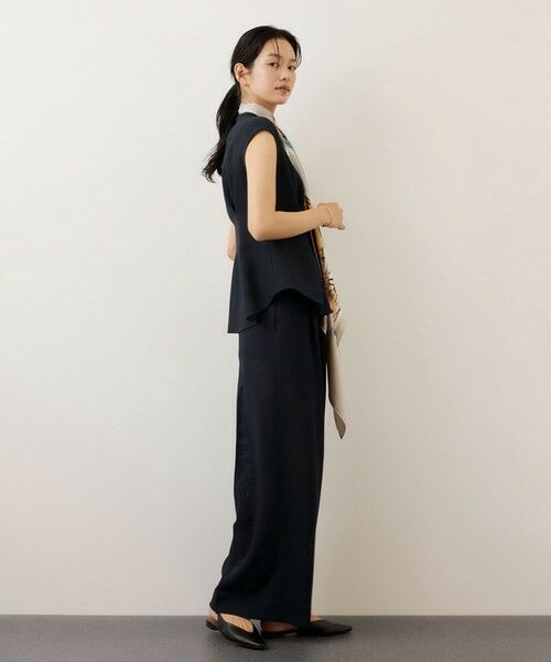 ROPE' / ロペ シャツ・ブラウス | カラミ織りタックナロースタンドブラウス/セットアップ対応・イージーケア | 詳細4