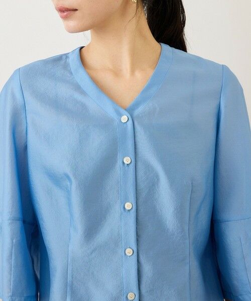 ROPE' / ロペ シャツ・ブラウス | ランタンスリーブシルクライクブラウス | 詳細13