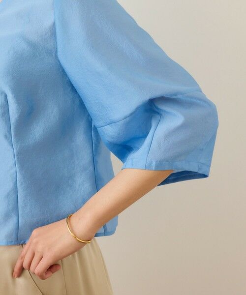 ROPE' / ロペ シャツ・ブラウス | ランタンスリーブシルクライクブラウス | 詳細14