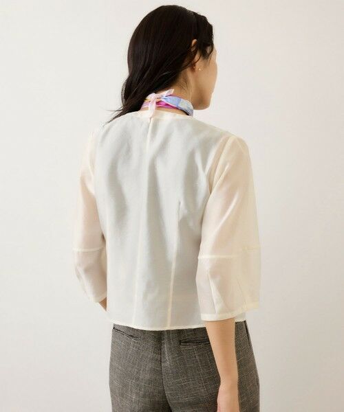 ROPE' / ロペ シャツ・ブラウス | ランタンスリーブシルクライクブラウス | 詳細2