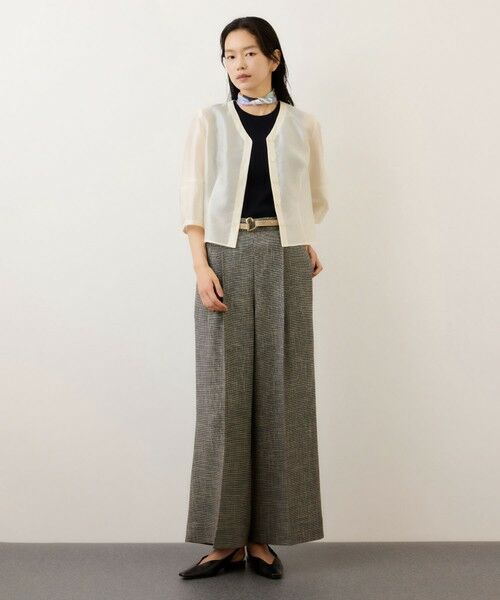 ROPE' / ロペ シャツ・ブラウス | ランタンスリーブシルクライクブラウス | 詳細3