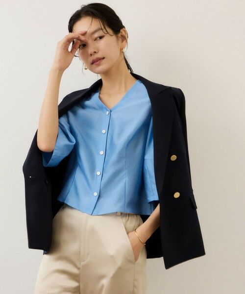 ROPE' / ロペ シャツ・ブラウス | ランタンスリーブシルクライクブラウス | 詳細7