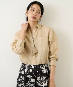 ROPE' / ロペ シャツ・ブラウス | ウォッシュリネンベーシックシャツ/イージーケア