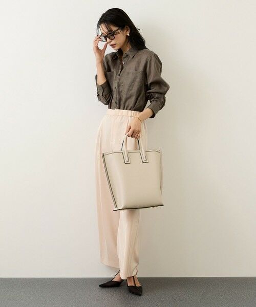 ROPE' / ロペ シャツ・ブラウス | ウォッシュリネンベーシックシャツ/イージーケア | 詳細16