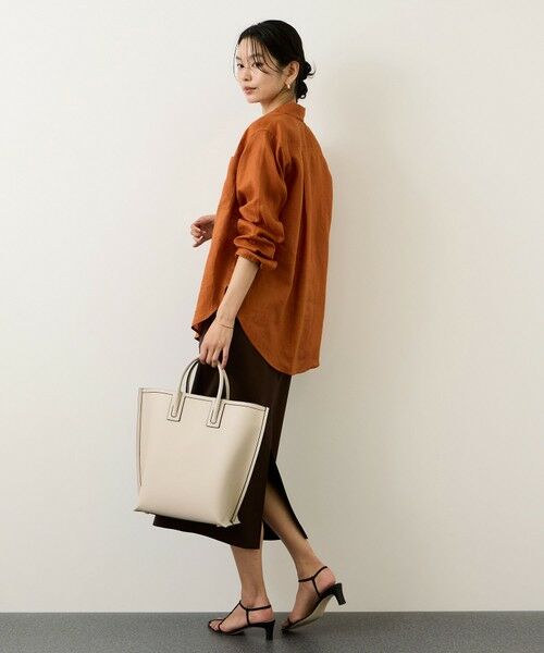 ROPE' / ロペ シャツ・ブラウス | ウォッシュリネンベーシックシャツ/イージーケア | 詳細18