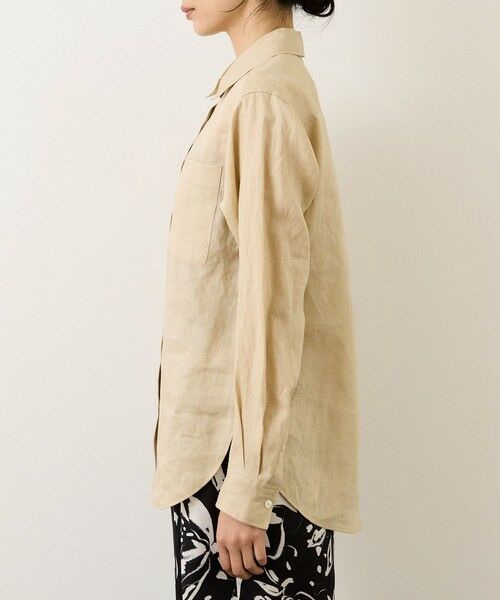 ROPE' / ロペ シャツ・ブラウス | ウォッシュリネンベーシックシャツ/イージーケア | 詳細20