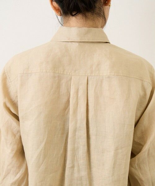 ROPE' / ロペ シャツ・ブラウス | ウォッシュリネンベーシックシャツ/イージーケア | 詳細22