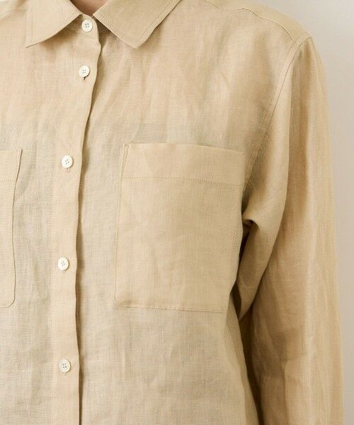 ROPE' / ロペ シャツ・ブラウス | ウォッシュリネンベーシックシャツ/イージーケア | 詳細24