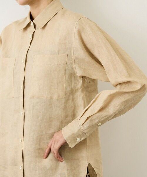 ROPE' / ロペ シャツ・ブラウス | ウォッシュリネンベーシックシャツ/イージーケア | 詳細25