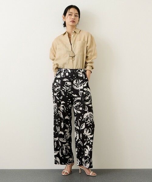 ROPE' / ロペ シャツ・ブラウス | ウォッシュリネンベーシックシャツ/イージーケア | 詳細9