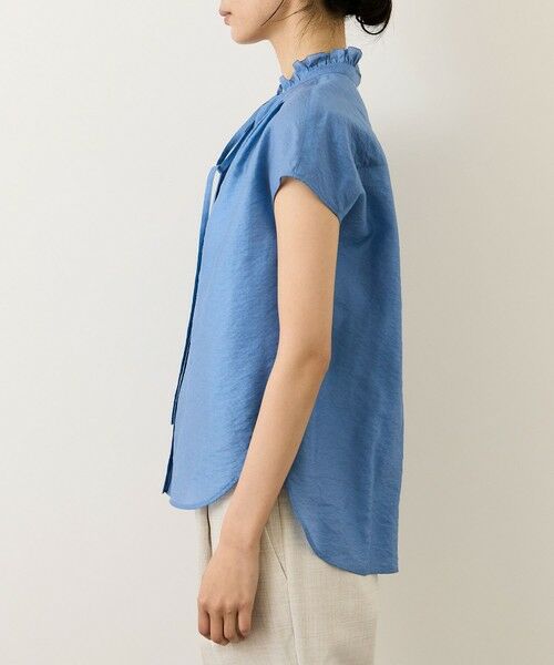 ROPE' / ロペ シャツ・ブラウス | 【一部WEB限定】スタンドフリルスキッパーブラウス(無地・ピンストライプ)/イージーケア | 詳細19