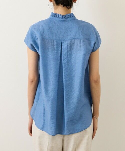 ROPE' / ロペ シャツ・ブラウス | 【一部WEB限定】スタンドフリルスキッパーブラウス(無地・ピンストライプ)/イージーケア | 詳細20