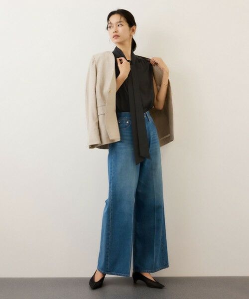 ROPE' / ロペ シャツ・ブラウス | サテンシルケットボウタイブラウス/イージーケア | 詳細10