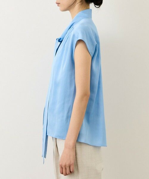 ROPE' / ロペ シャツ・ブラウス | サテンシルケットボウタイブラウス/イージーケア | 詳細16
