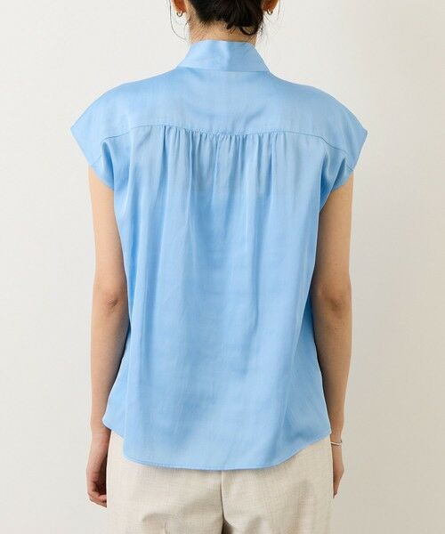 ROPE' / ロペ シャツ・ブラウス | サテンシルケットボウタイブラウス/イージーケア | 詳細17